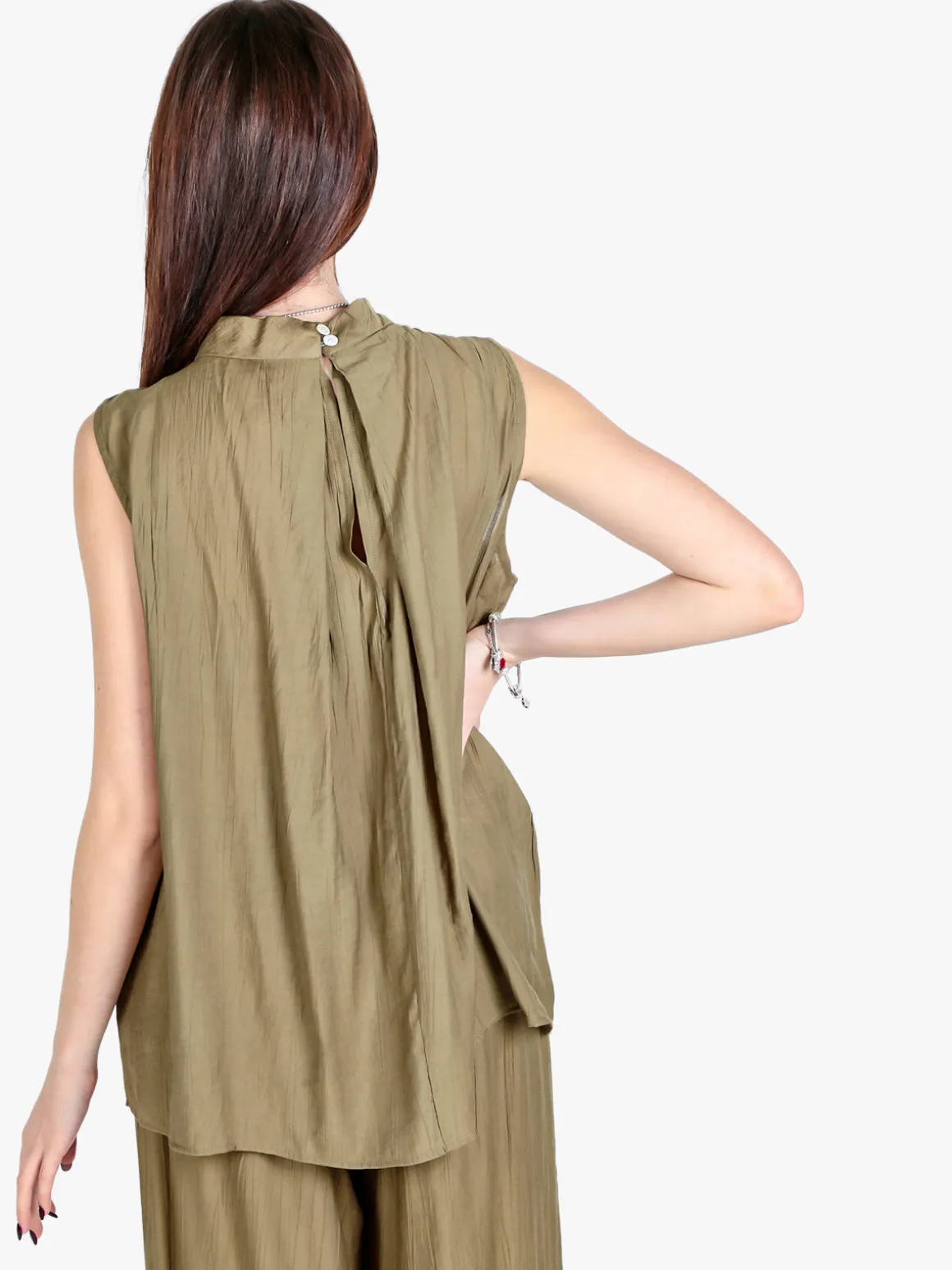 Solada Top donna smanicato oversize