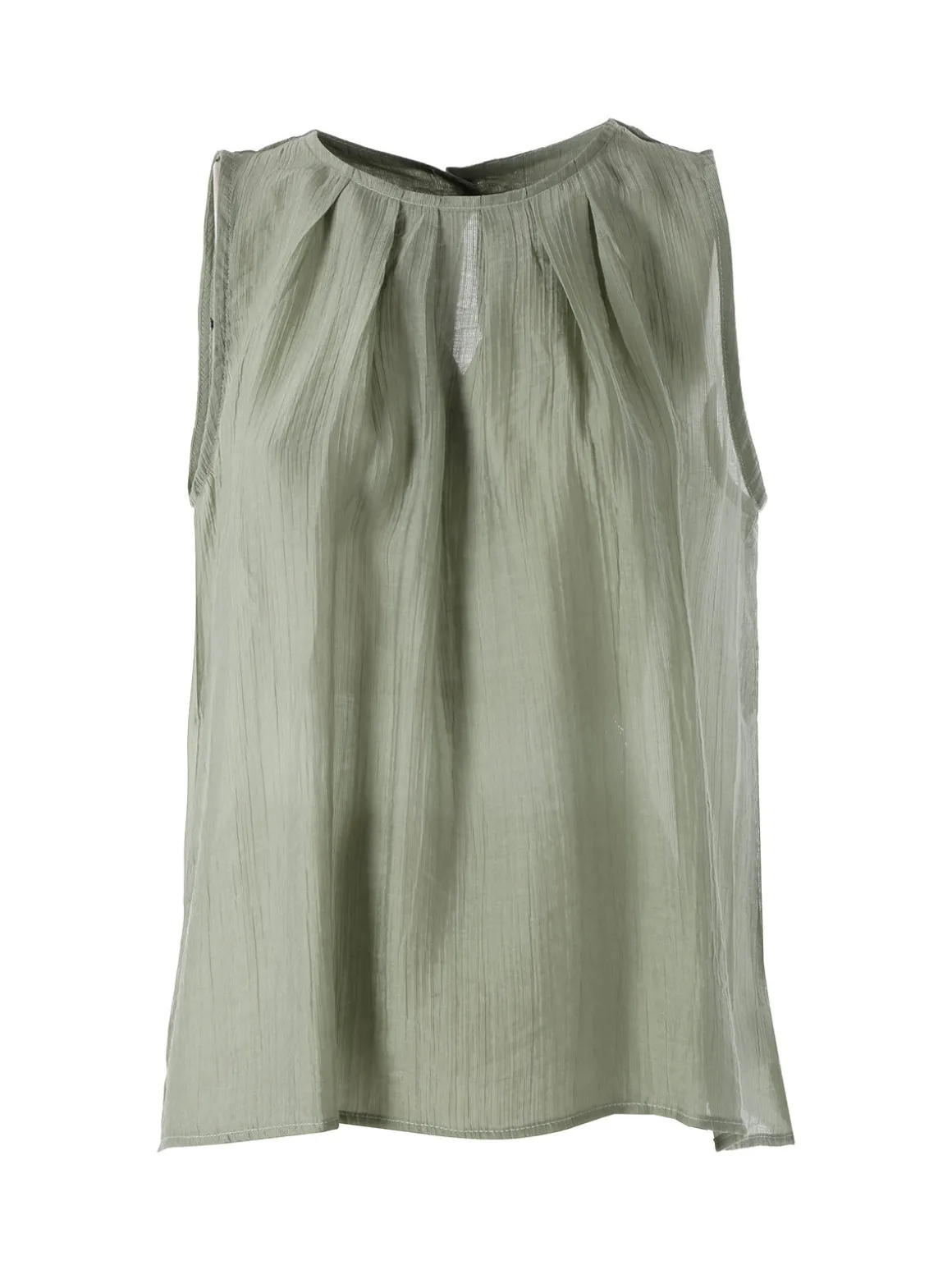 Solada Top donna smanicato - pistacchio