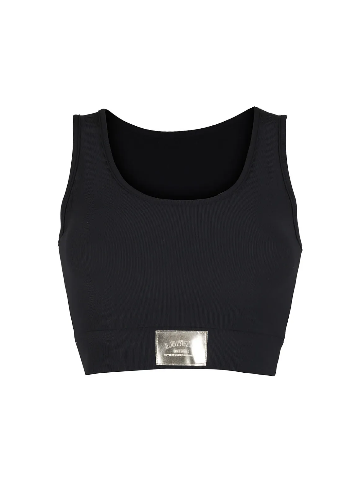 Solada Top donna sportivo a costine con coppe imbottite