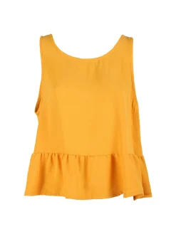 Solada Top donna tinta unita - giallo