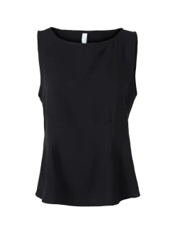 Solada Top smanicato da donna in viscosa - nero
