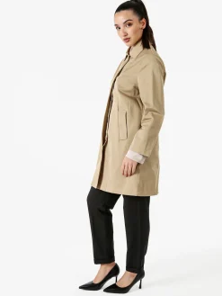 Solada Trench impermeabile da donna con bottoni - khaki