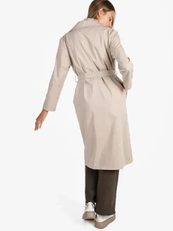 Solada Trench lungo da donna a doppiopetto - beige