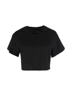 Solada T-shirt crop donna in cotone oversize