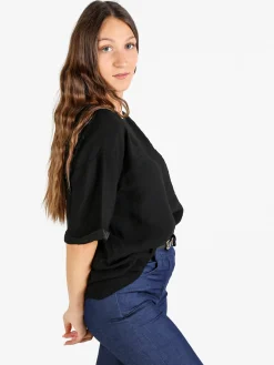 Solada T-shirt da donna oversize con taschino