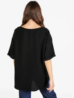 Solada T-shirt da donna oversize con taschino