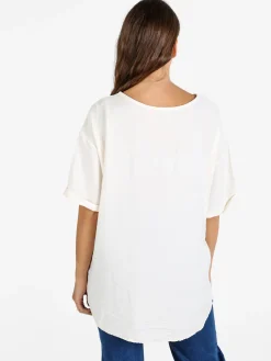 Solada T-shirt da donna oversize con taschino