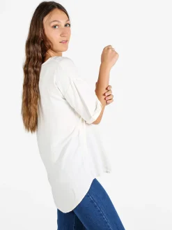 Solada T-shirt da donna oversize con taschino