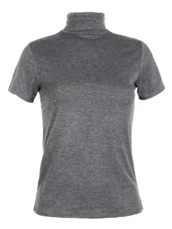 Solada T-shirt dolcevita da donna in tinta unita