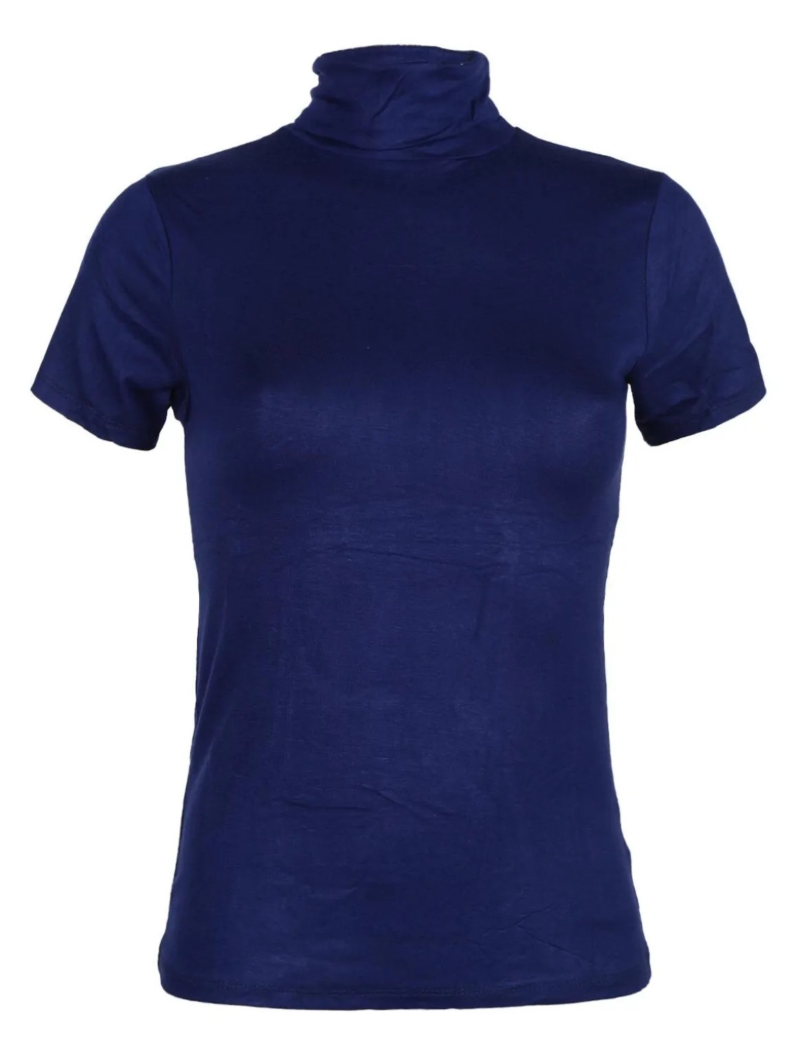 Solada T-shirt dolcevita da donna in tinta unita