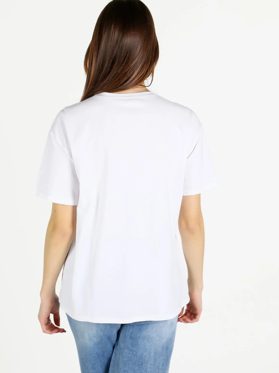 Solada T-shirt donna con pietre e strass