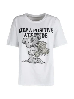 Solada T-shirt donna con pietre e strass