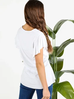 Solada T-shirt donna con scollo annodato