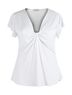 Solada T-shirt donna con scollo annodato