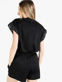 Solada T-shirt donna con strass - nero