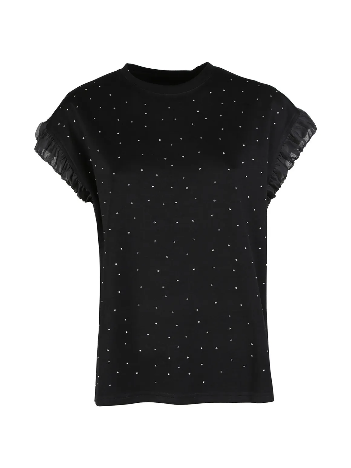 Solada T-shirt donna con strass - nero