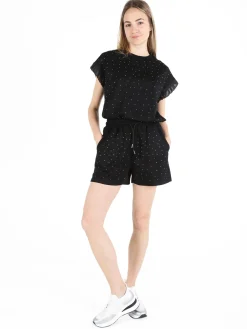 Solada T-shirt donna con strass - nero
