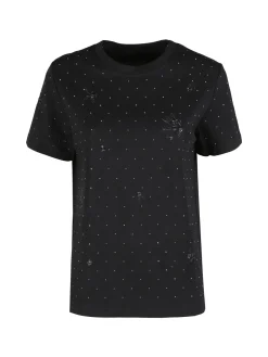 Solada T-shirt donna con strass e ricami