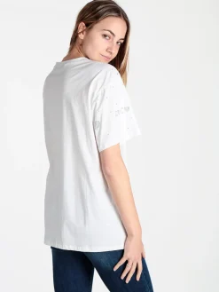 Solada T-shirt donna cuori con piccole borchie