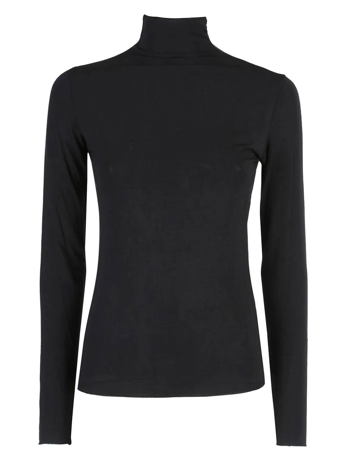 Solada T-shirt donna dolcevita a maniche lunghe - nero