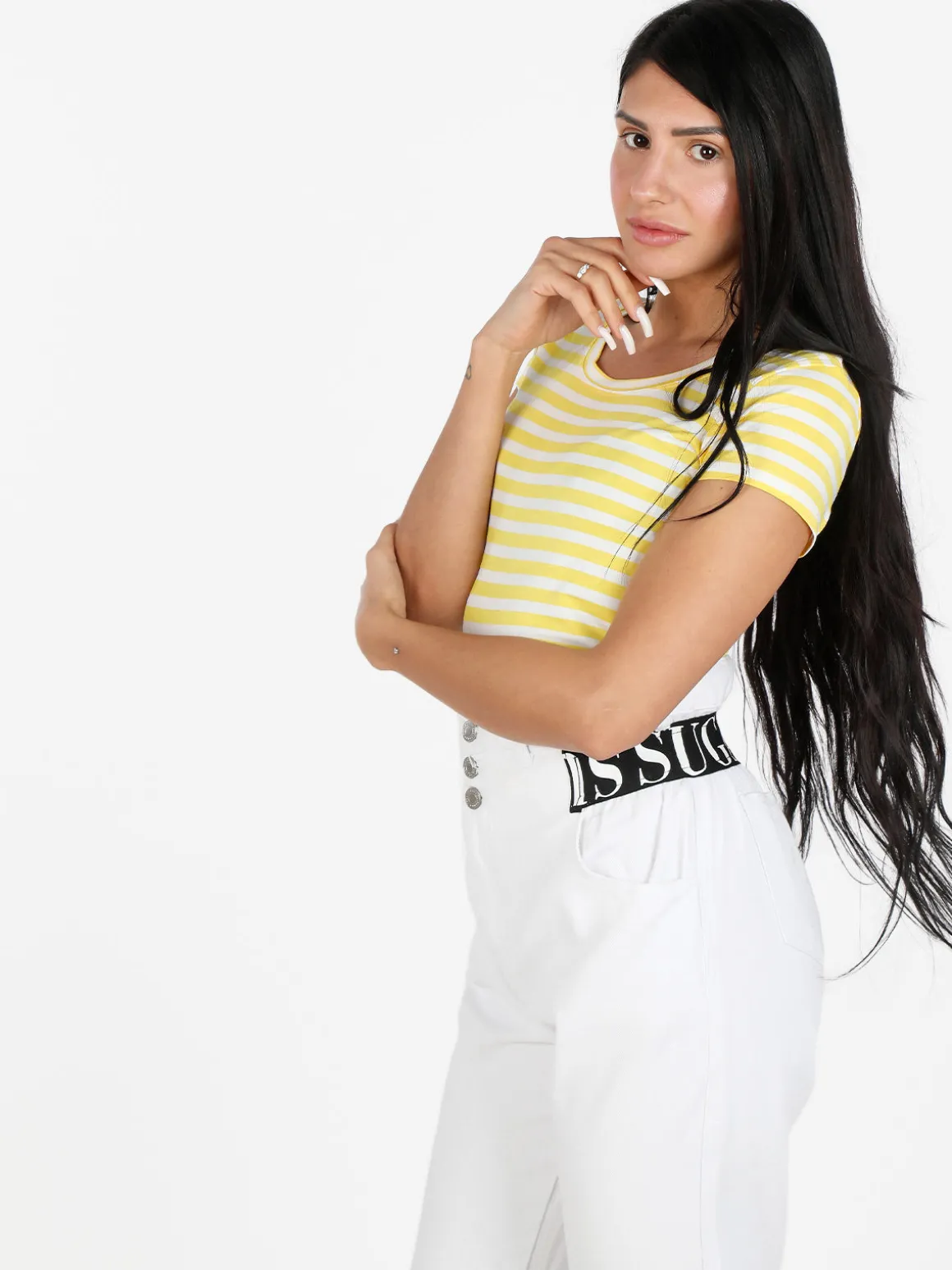 Solada T-shirt donna girocollo a righe