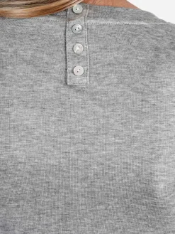 Solada T-shirt donna girocollo a maniche lunghe - grigio