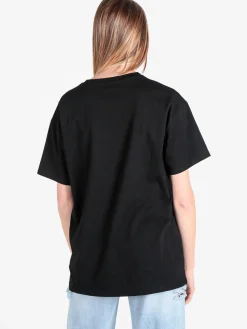 Solada T-shirt donna in cotone con stampa e strass decorativi