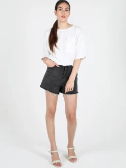 Solada T-shirt donna in cotone con taschino