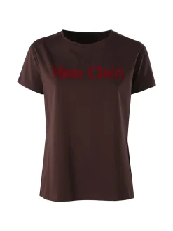 Solada T-shirt donna in cotone con stampa - moro