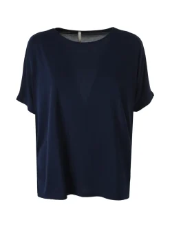 Solada T-shirt donna leggera a maniche corte - blu scuro