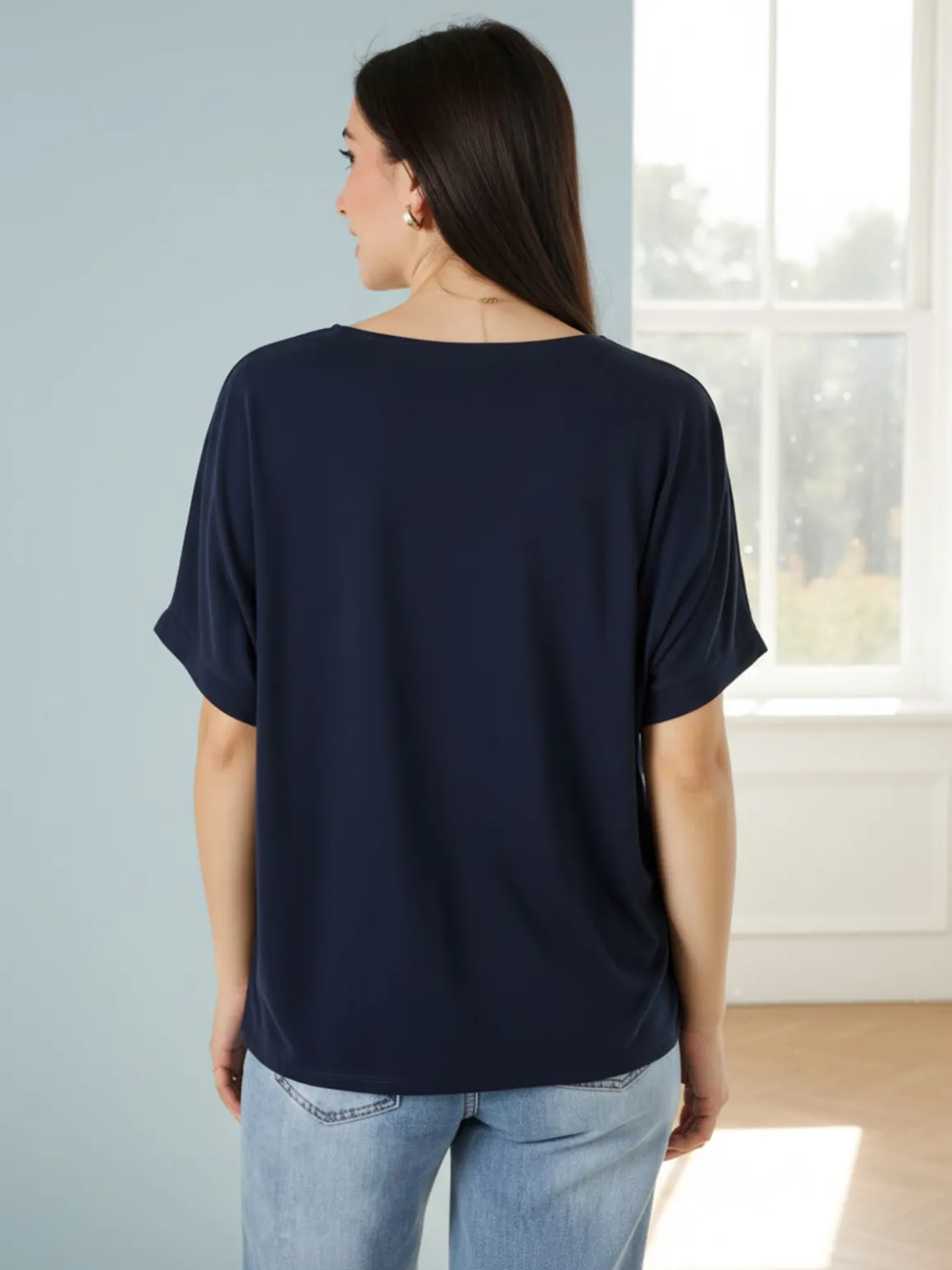 Solada T-shirt donna leggera a maniche corte - nero