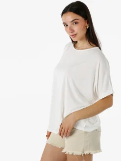 Solada T-shirt donna leggera a maniche corte - bianco