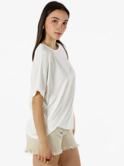 Solada T-shirt donna leggera a maniche corte - bianco