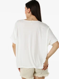 Solada T-shirt donna leggera a maniche corte - bianco