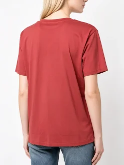 Solada T-shirt donna oversize in cotone - corallo