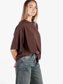 Solada T-shirt donna oversize tinta unita