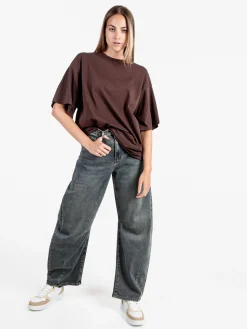 Solada T-shirt donna oversize tinta unita