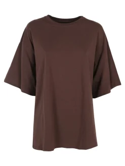 Solada T-shirt donna oversize tinta unita