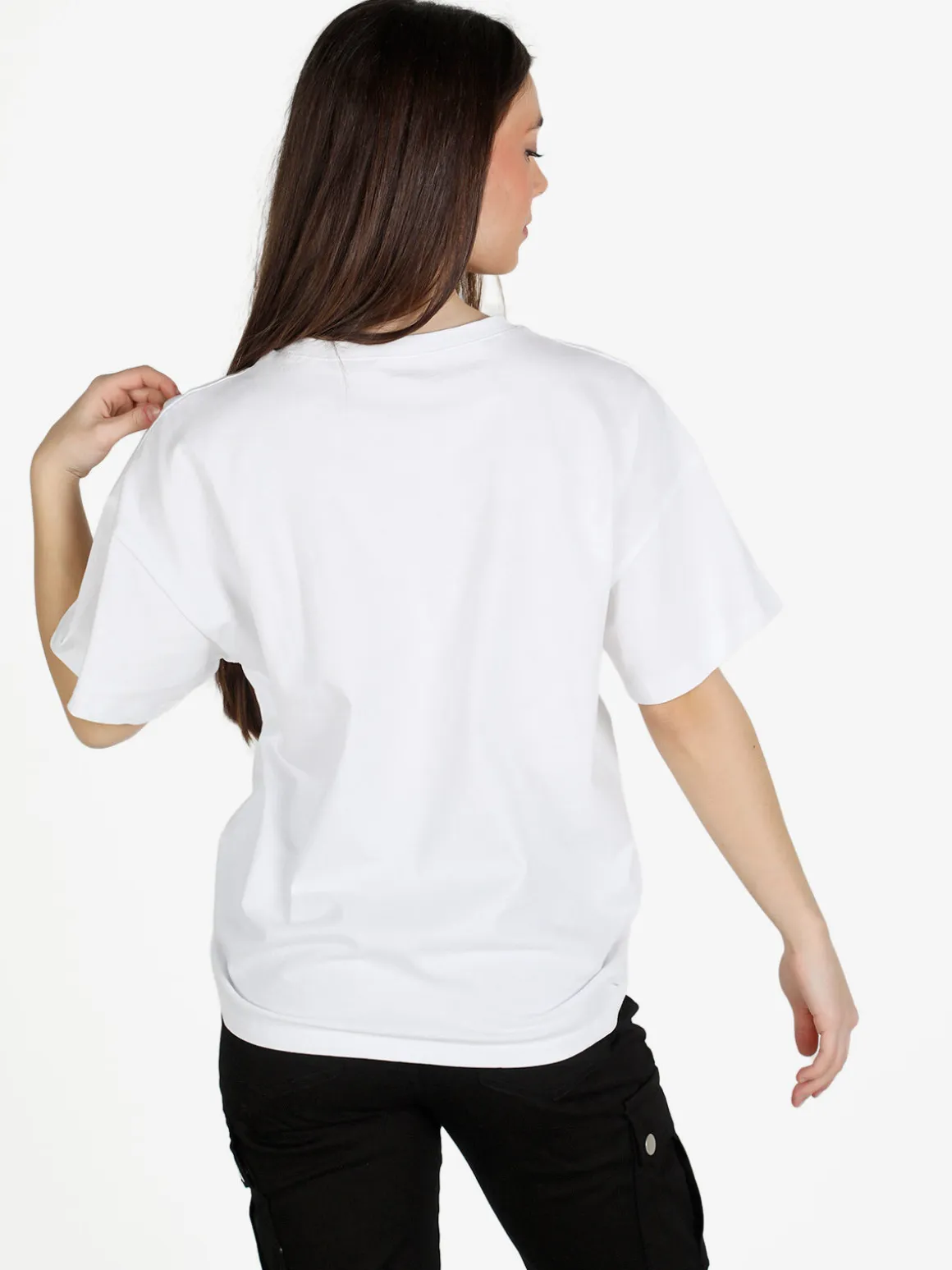 Solada T-shirt donna oversize con stampa scritta