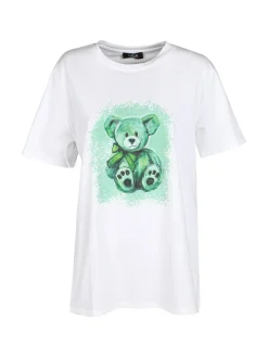 Solada T-shirt donna oversize con stampa orsacchiotto