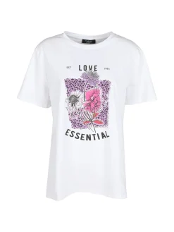 Solada T-shirt donna oversize con stampa fiori