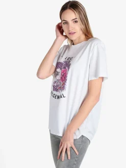 Solada T-shirt donna oversize con stampa fiori