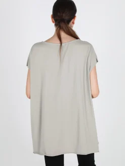 Solada T-shirt donna oversize con taschino