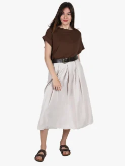 Solada T-shirt donna oversize con taschino