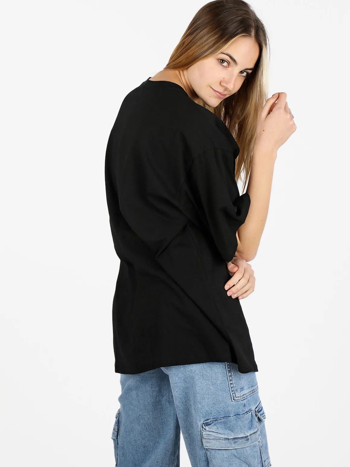 Solada T-shirt donna oversize tinta unita