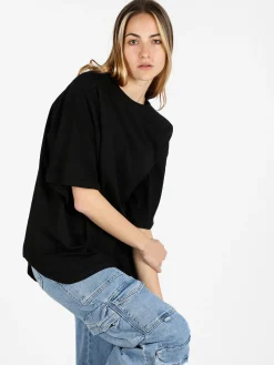 Solada T-shirt donna oversize tinta unita