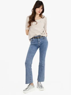 Solada T-shirt donna oversize a maniche lunghe