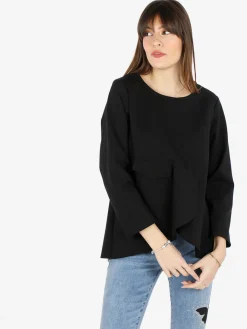 Solada T-shirt donna oversize con taschino