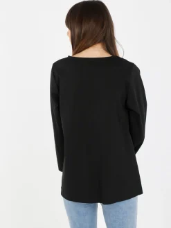 Solada T-shirt donna oversize con taschino