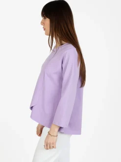 Solada T-shirt donna oversize con taschino